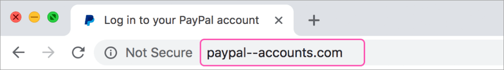 Suspicious URL - Phishing Attack Example