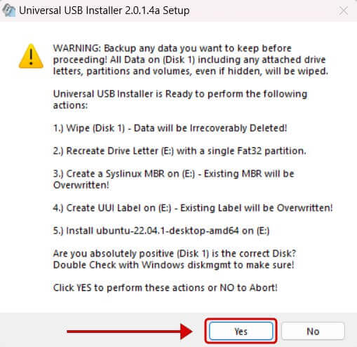 Universal USB Installer का इस्तेमाल करके किसी भी Linux ISO फाइल से USB को बूटेबल कैसे बनाएं | Step 10 in Hindi