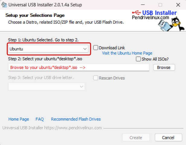 Universal USB Installer का इस्तेमाल करके किसी भी Linux ISO फाइल से USB को बूटेबल कैसे बनाएं | Step 3.1 in Hindi