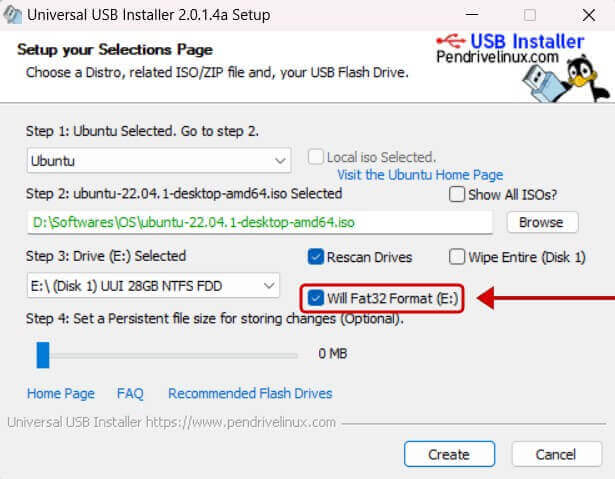 Universal USB Installer का इस्तेमाल करके किसी भी Linux ISO फाइल से USB को बूटेबल कैसे बनाएं | Step 7 in Hindi