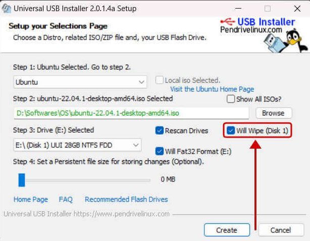 Universal USB Installer का इस्तेमाल करके किसी भी Linux ISO फाइल से USB को बूटेबल कैसे बनाएं | Step 8 in Hindi
