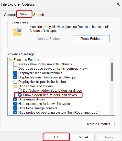 किसी भी फाइल या फोल्डर को अनहाइड कैसे करें-Step 5 in Hindi
